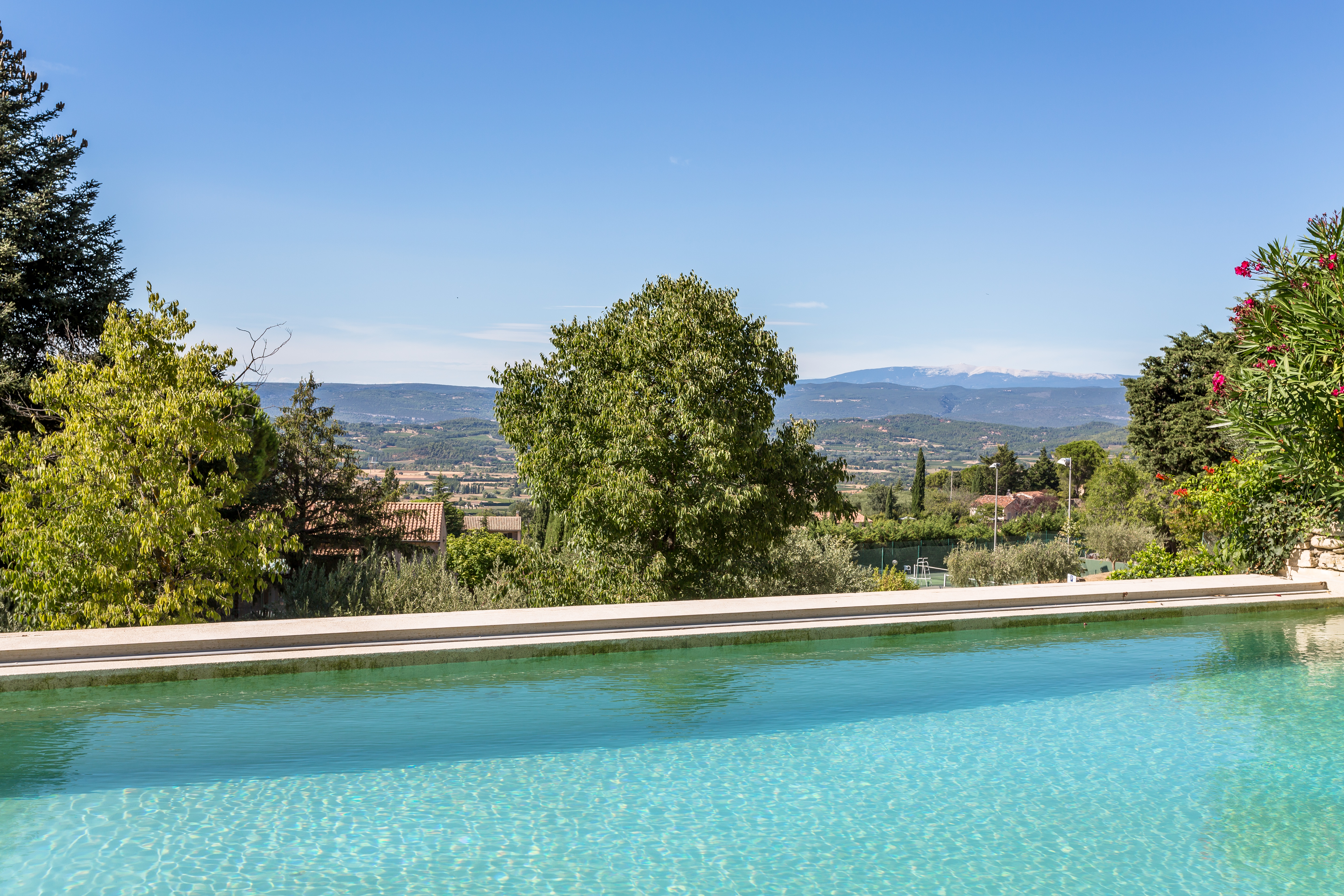 View from the pool at Bastide de Aristide