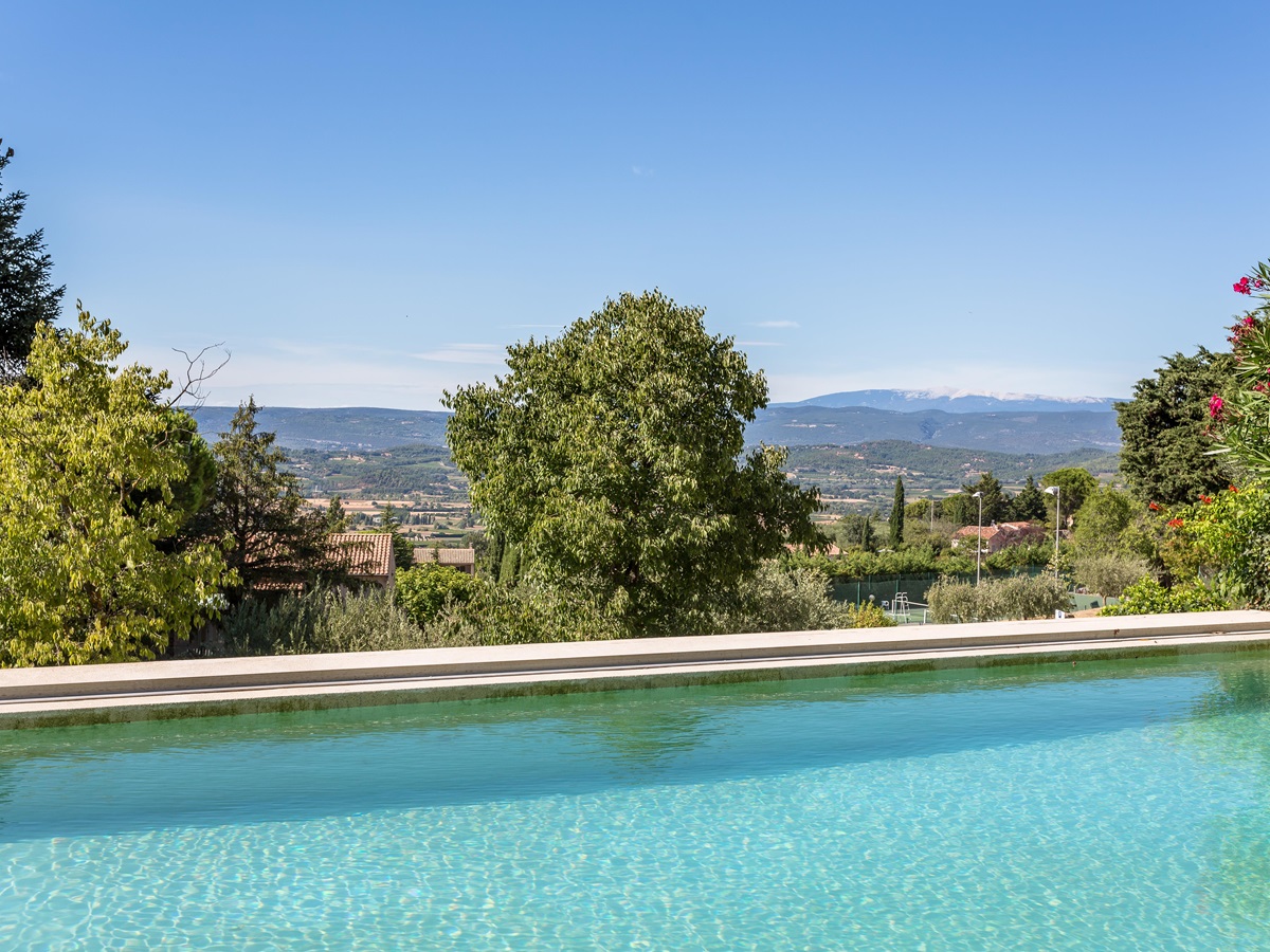 View from the pool at Bastide de Aristide