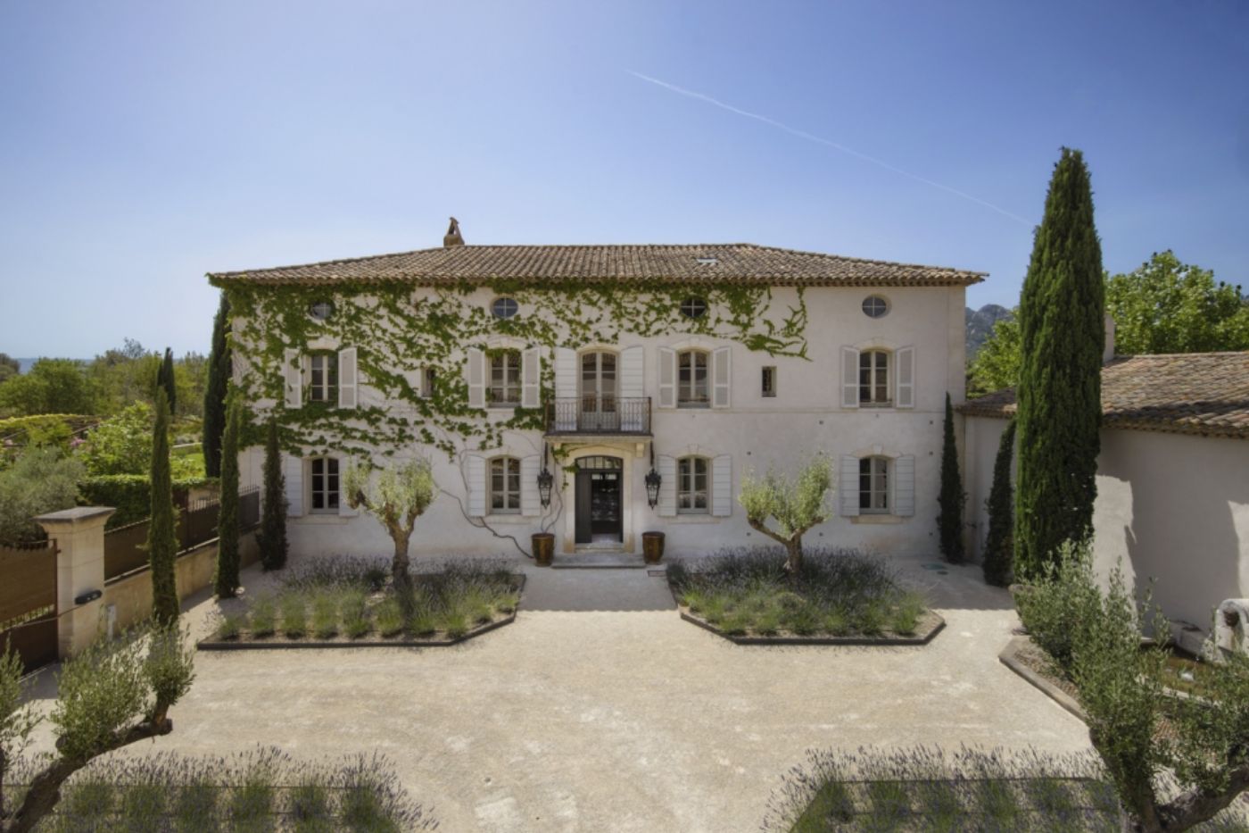 Front Exterior of Bastide des Cypres in Provence