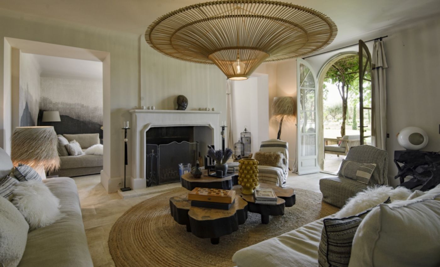 Living Room at Bastide des Cypres in Provence