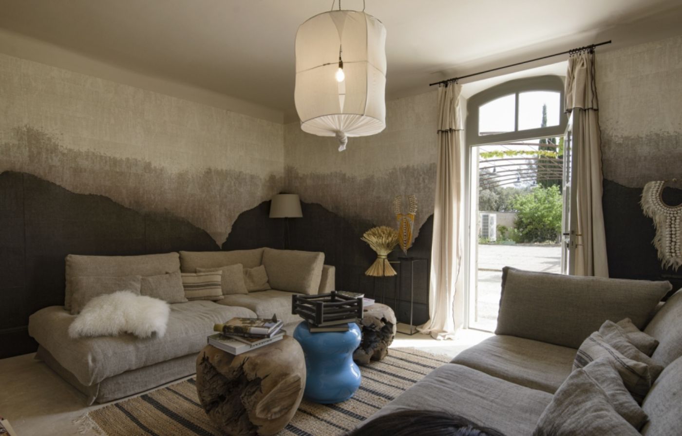Sitting Room at Bastide des Cypres in Provence