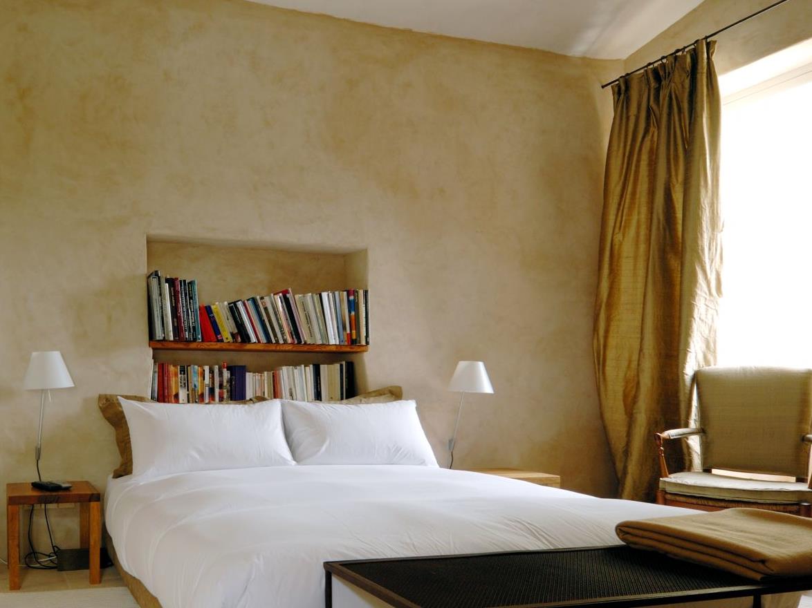 A double bedroom at Bastide Luberon, a private villa near Bonnieux in Provence