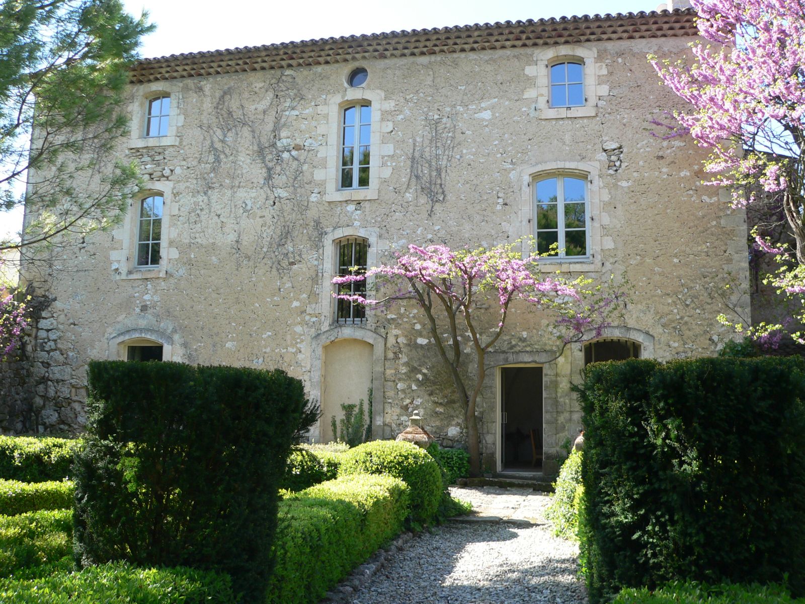 The facade at Bastide Luberon, a private villa in the Luberon, Provence