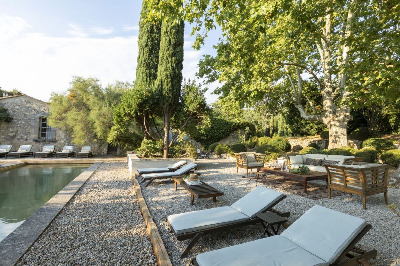 The pool at Bastide Luberon.