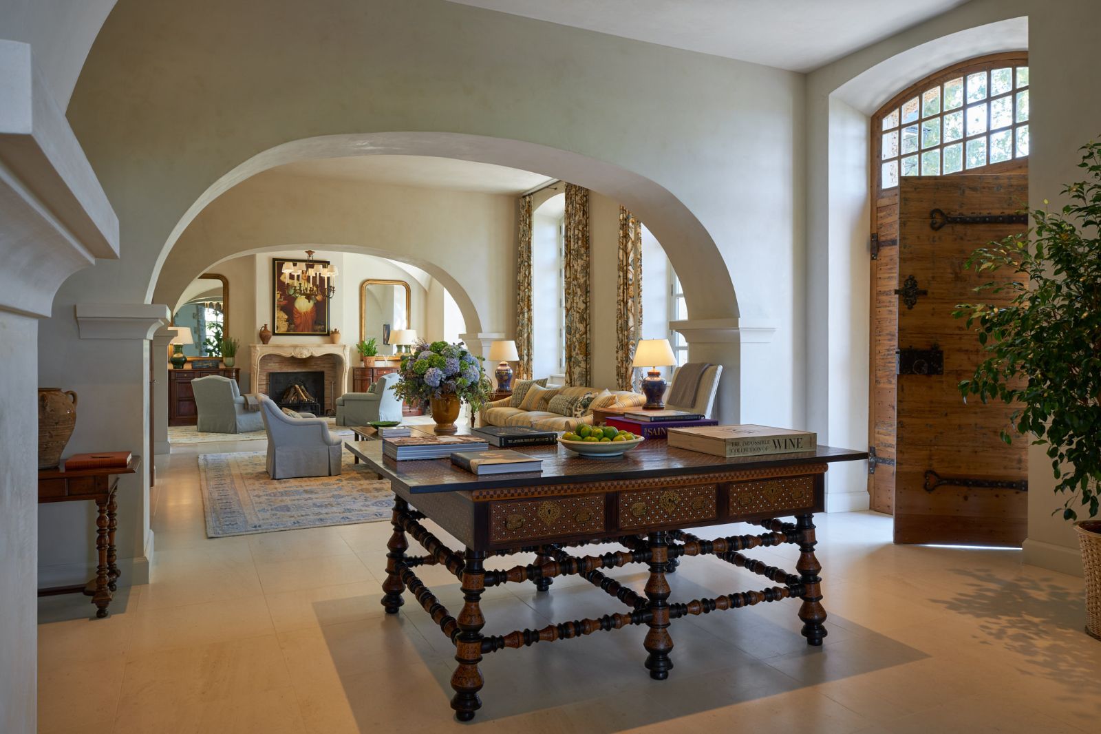 Entrance Hall at Chateau Margui in Provence, France