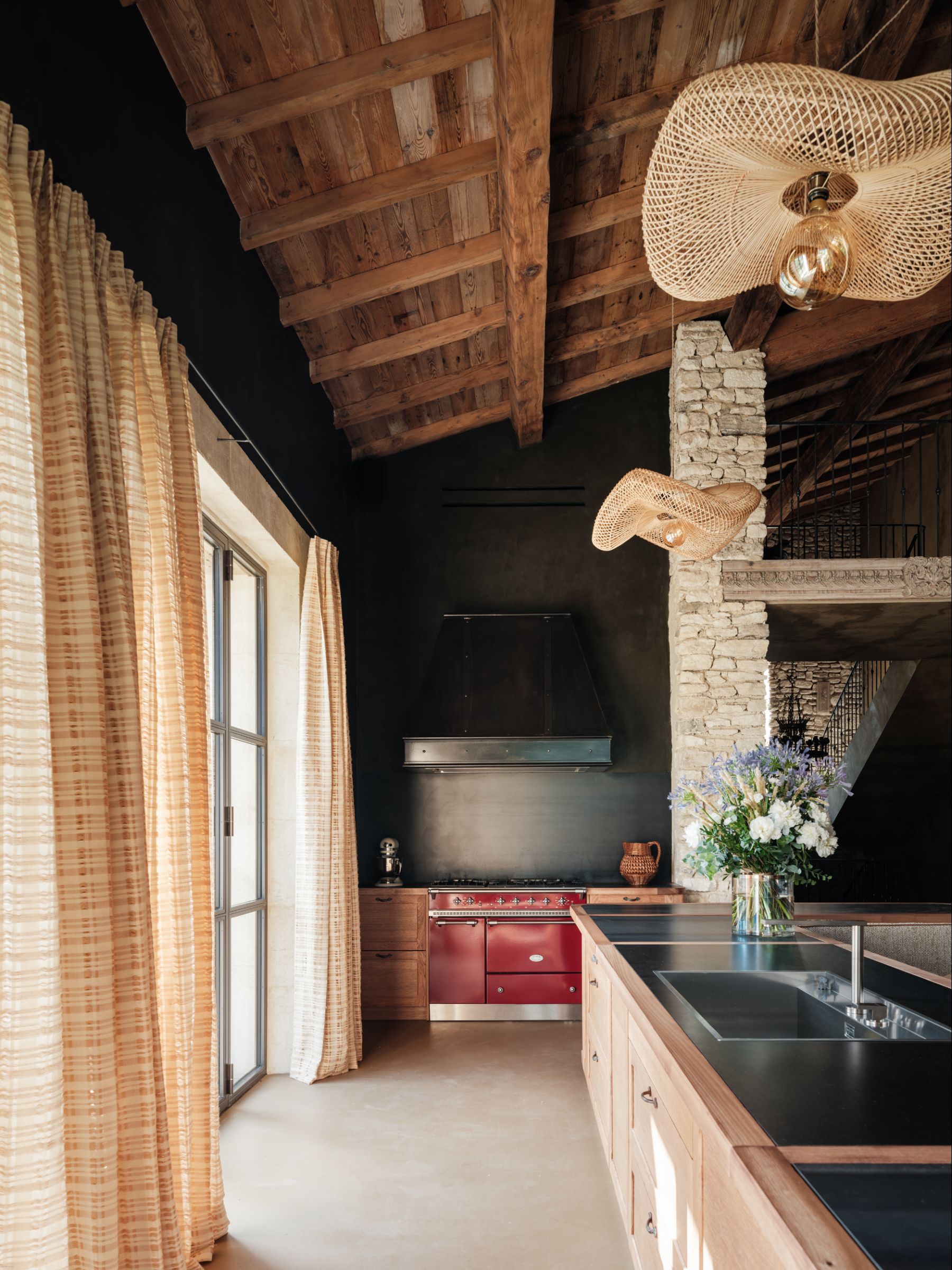 Kitchen at La Bergerie de Calabrun in Provence