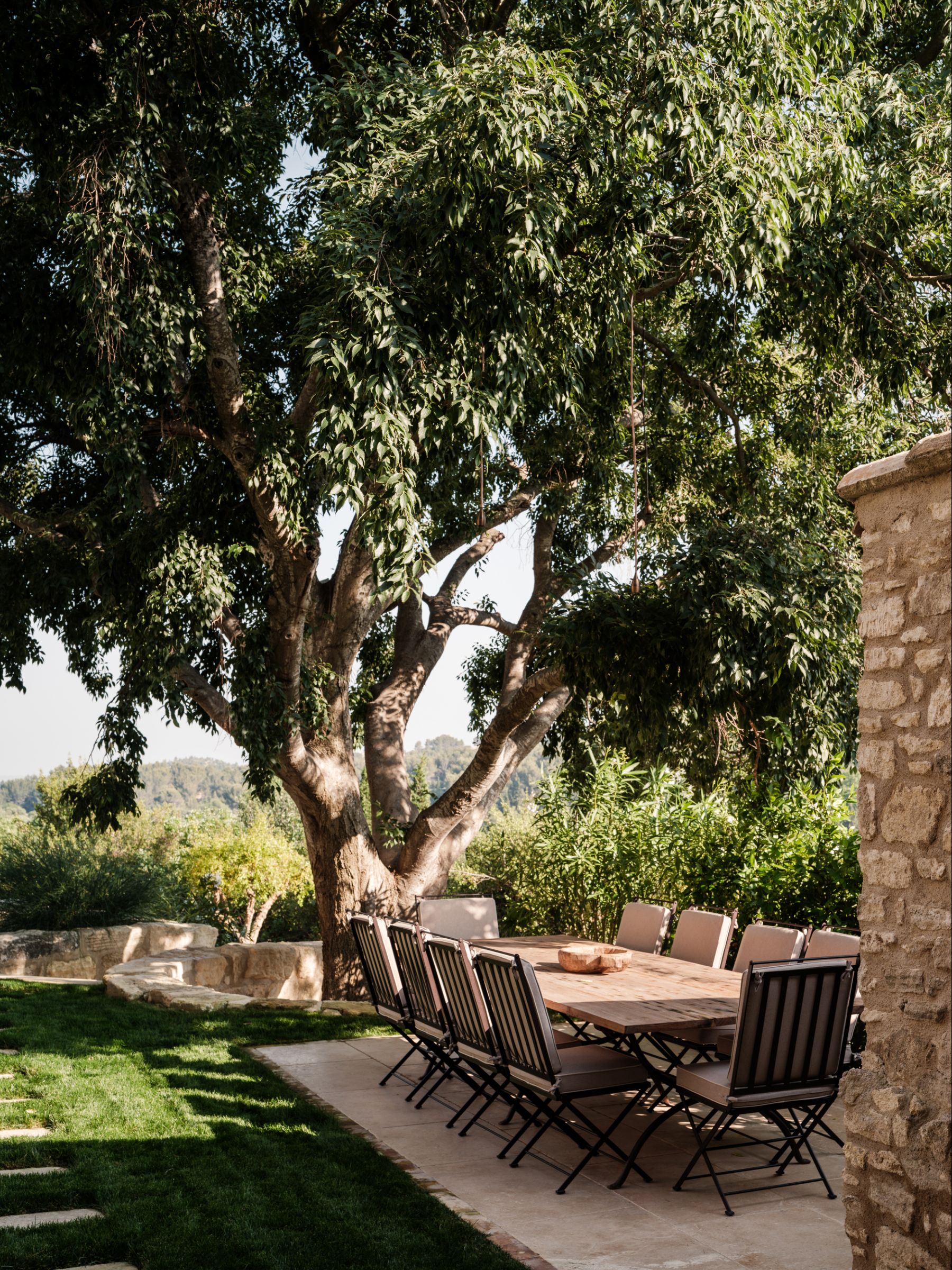 Outdoor Dining at La Bergerie de Calabrun in Provence
