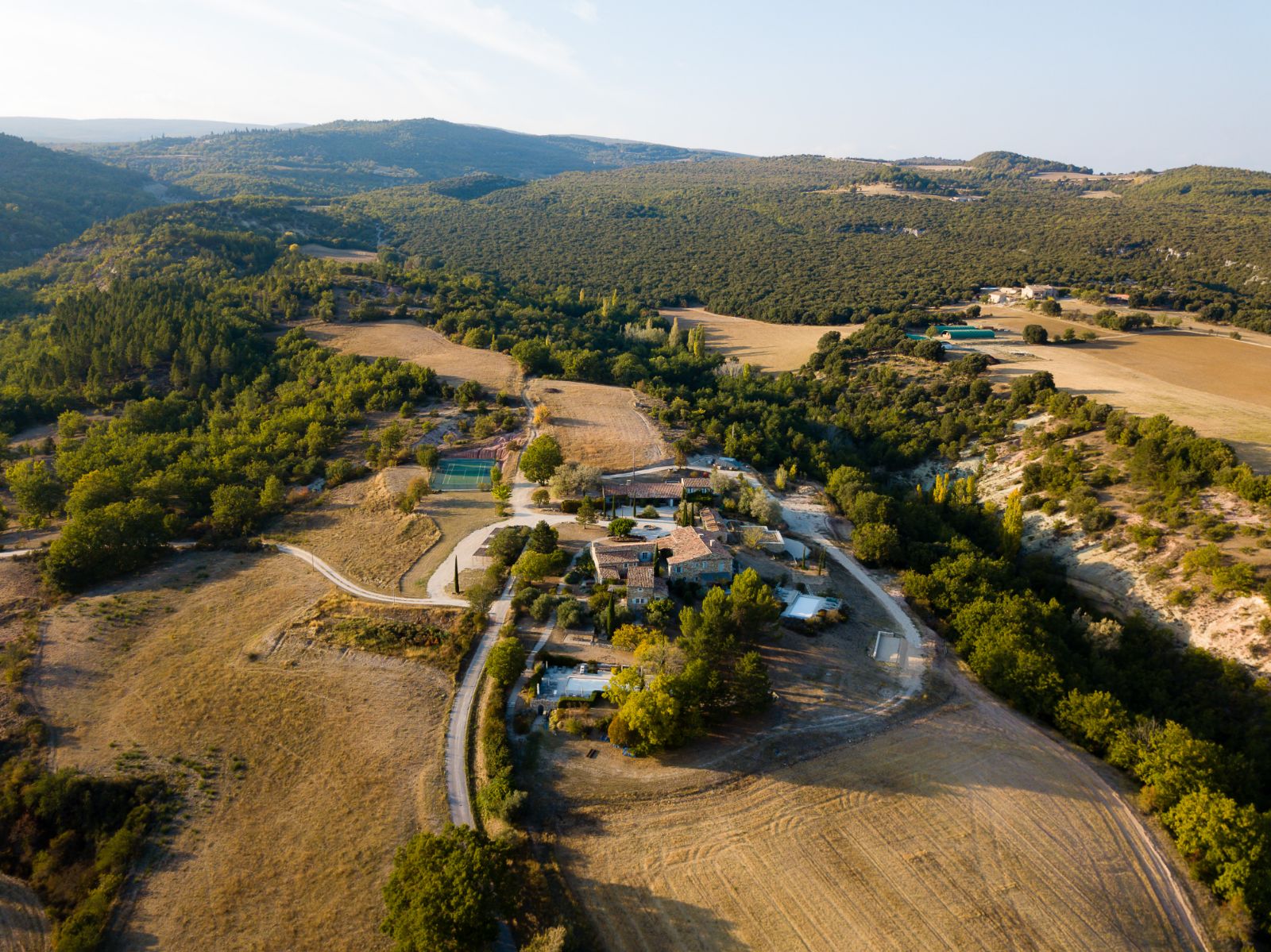 Aerial View of La Colline Fleurie in Provence