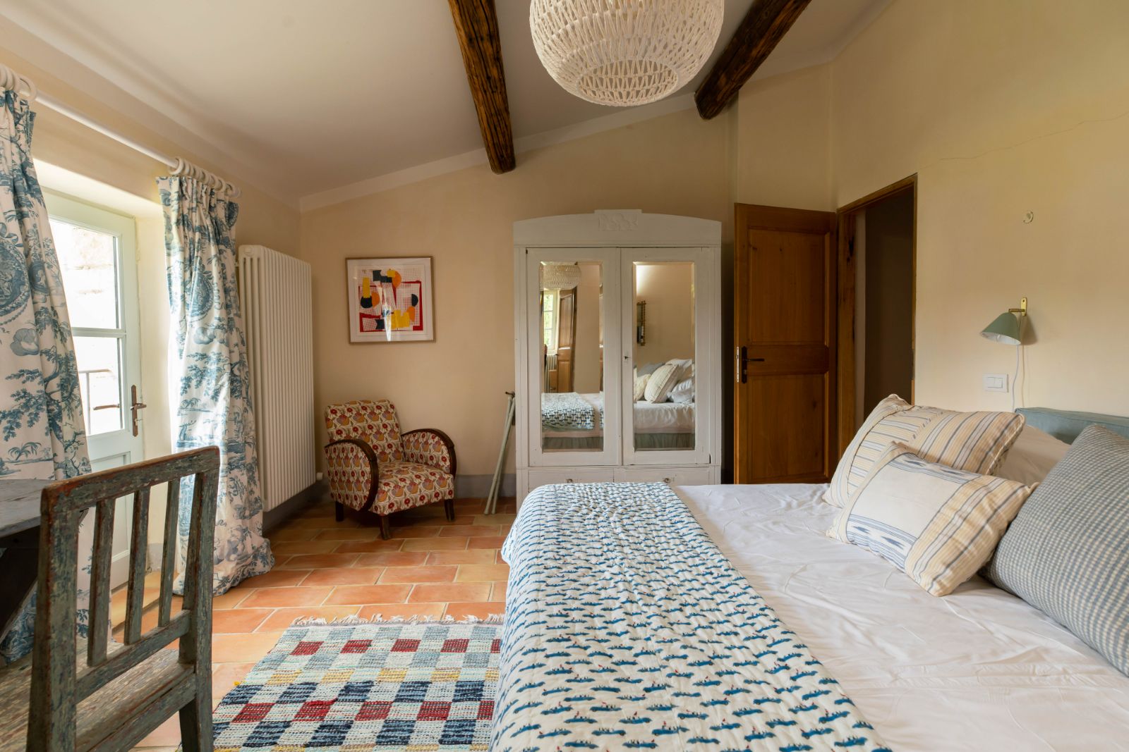 Bedroom One at La Colline Fleurie in Provence