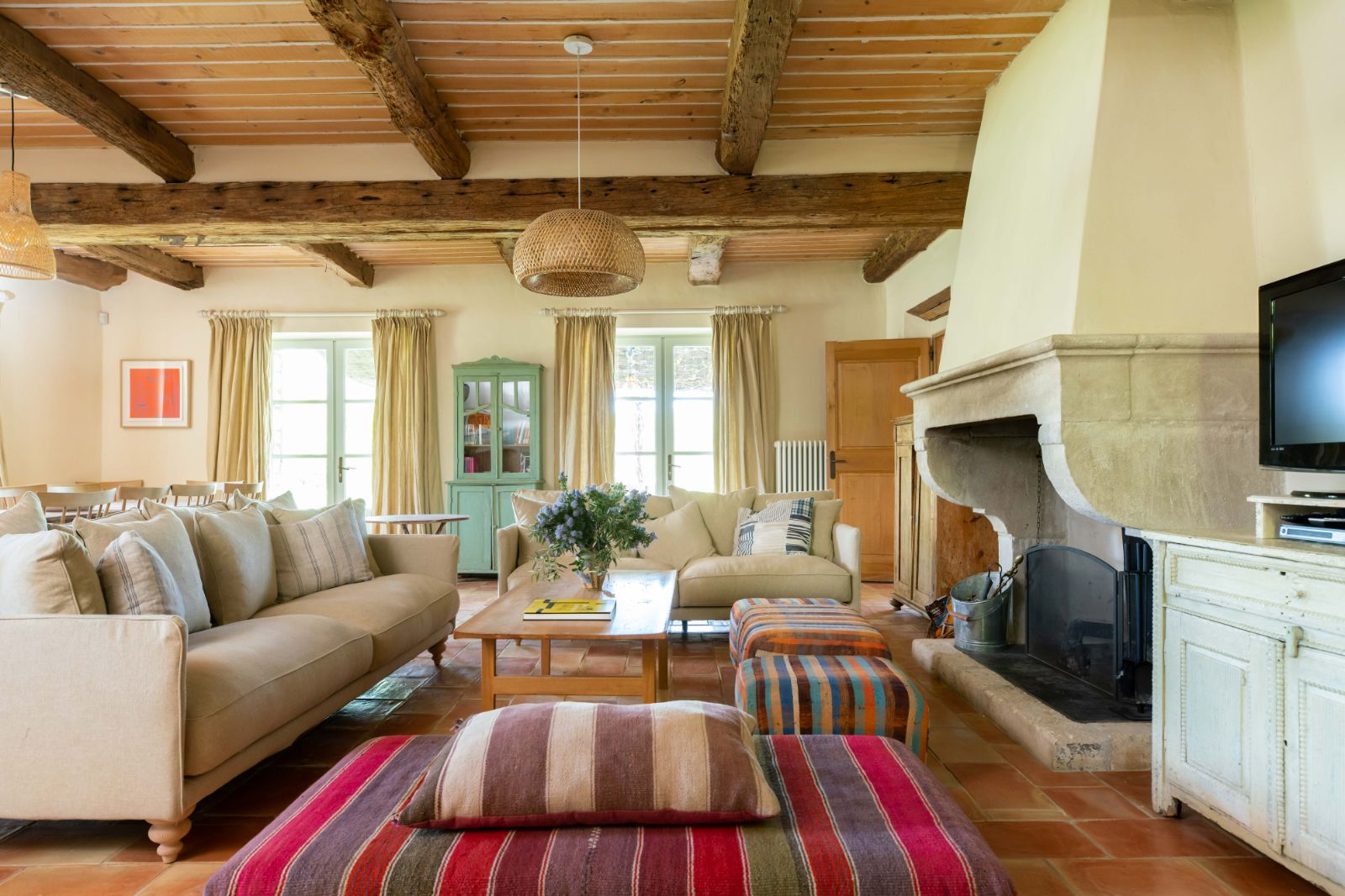 Living Room at La Colline Fleurie in Provence