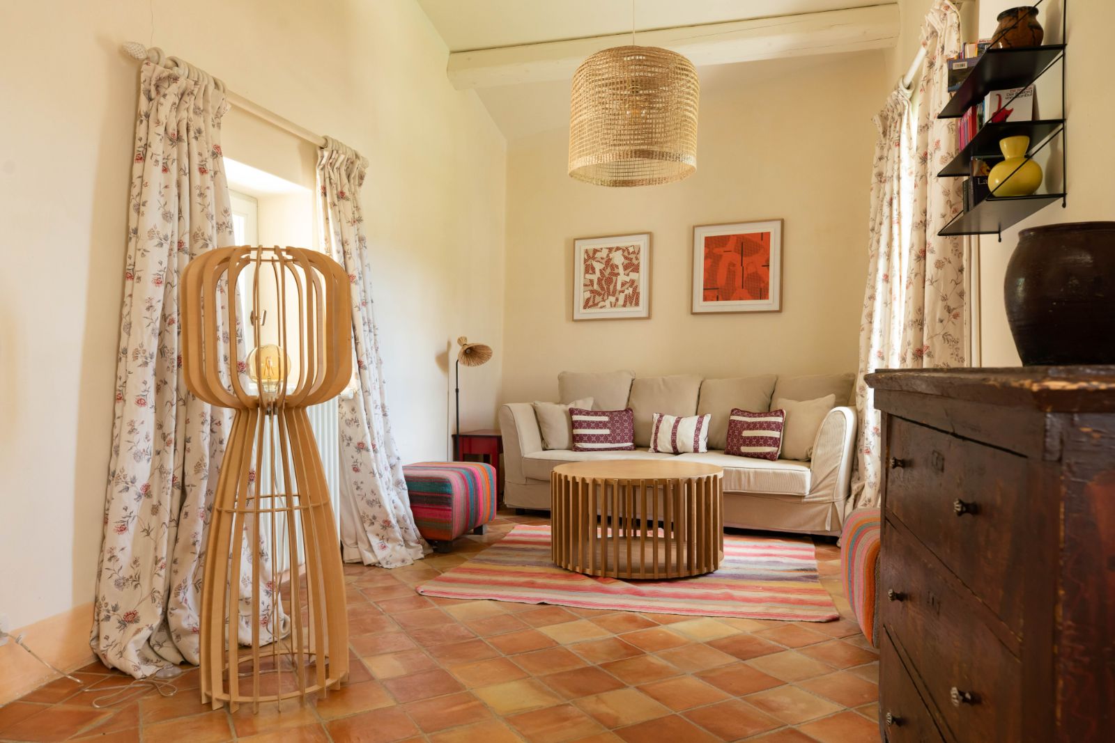Sitting Room at La Colline Fleurie in Provence