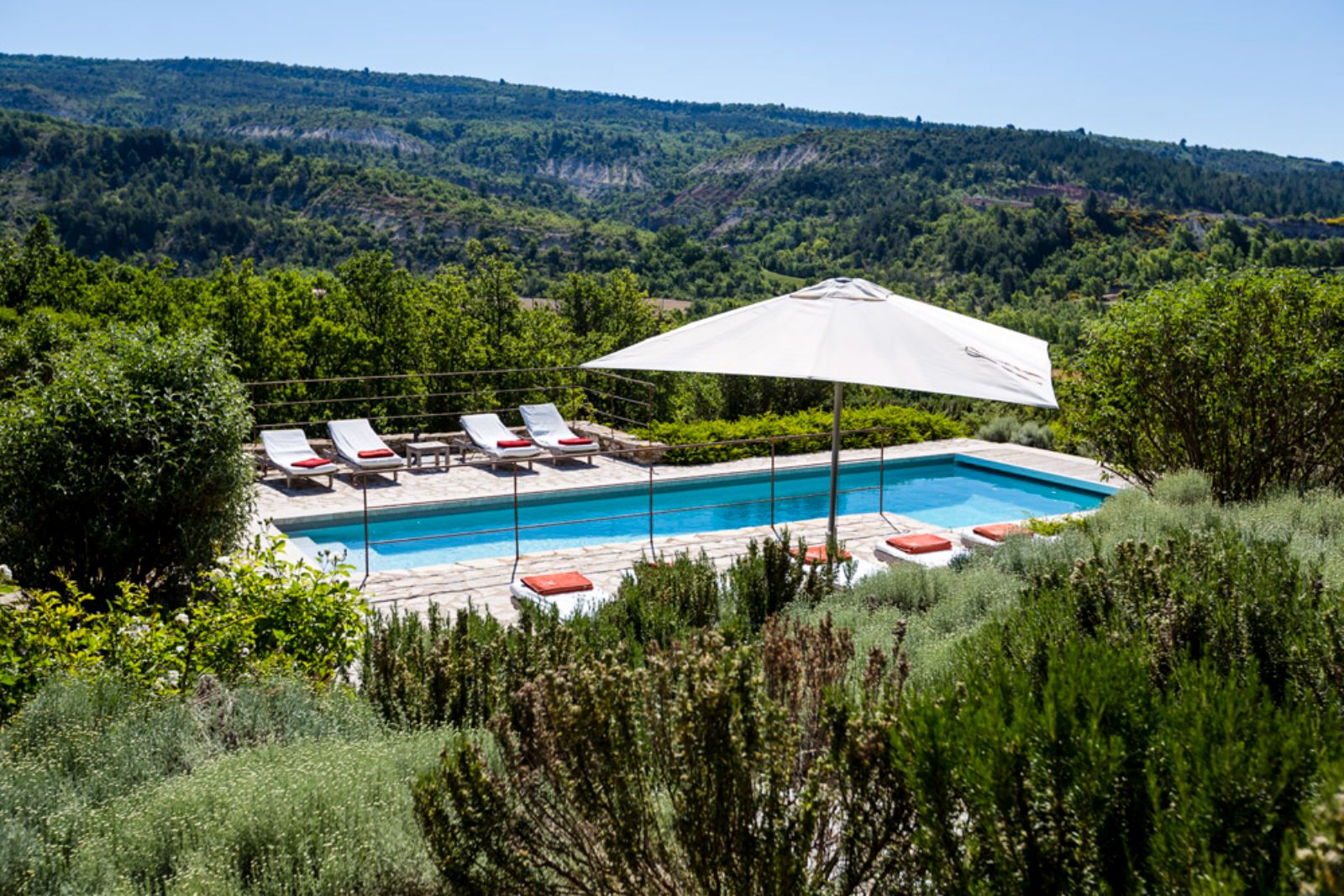 Swimming Pool at La Colline Fleurie in Provence