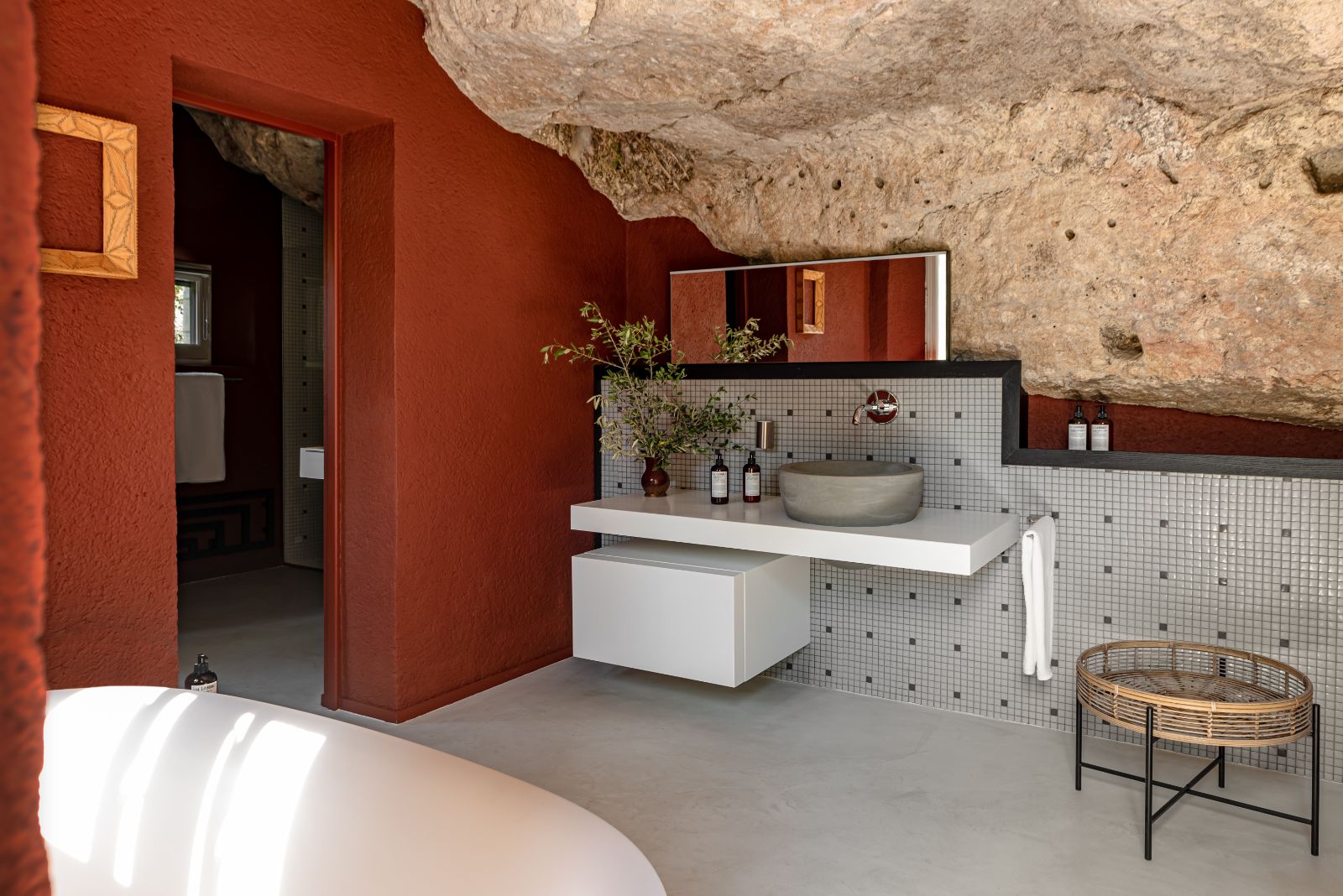Bathroom at La Maison du Rocher in Provence