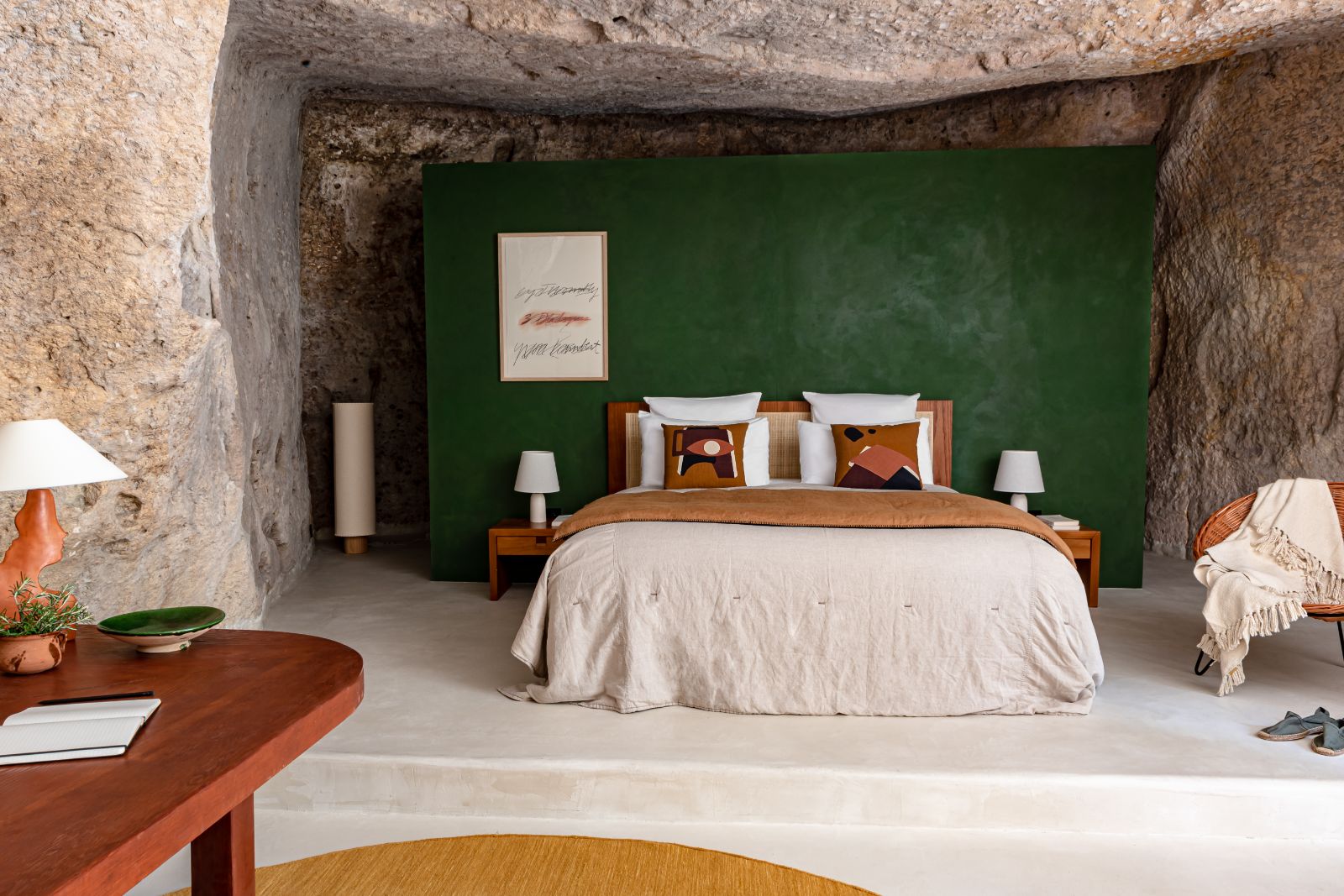 Bedroom Cave at La Maison du Rocher in Provence
