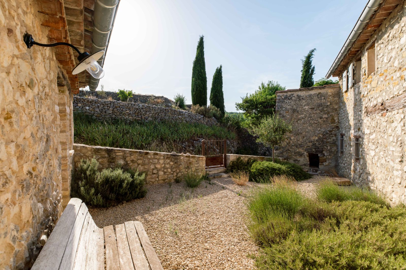 Courtyard Two at La Maison Oppedette in Provence