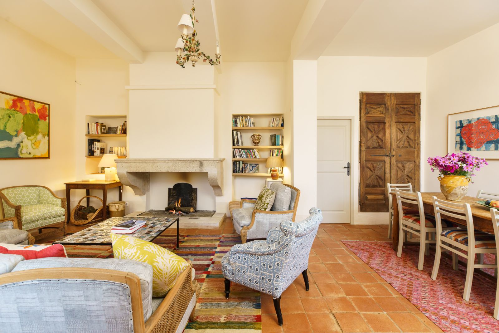 Living Room at La Maison Oppedette in Provence