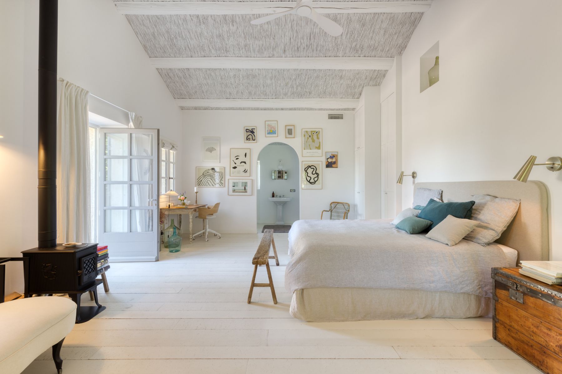 Bedroom One at La Roulotte in Provence