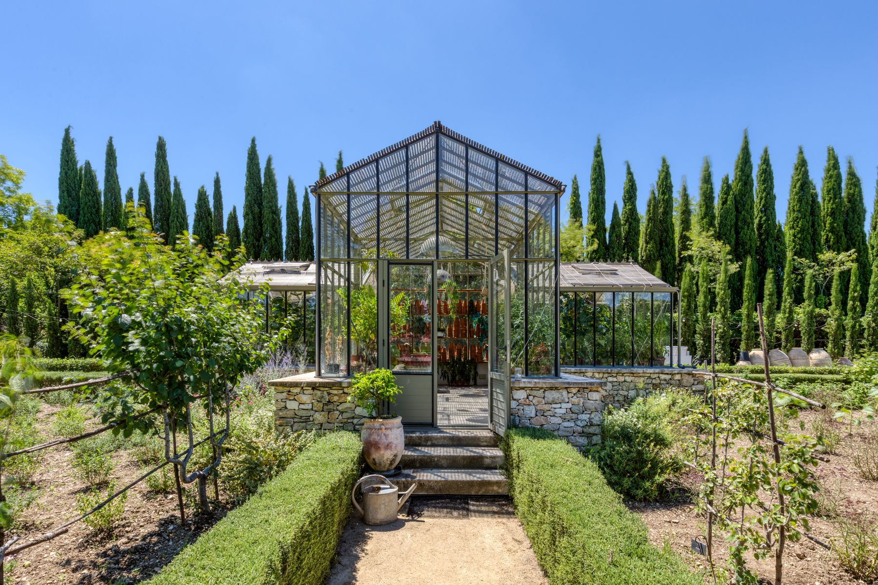 Greenhouse Exterior at La Roulotte in Provence