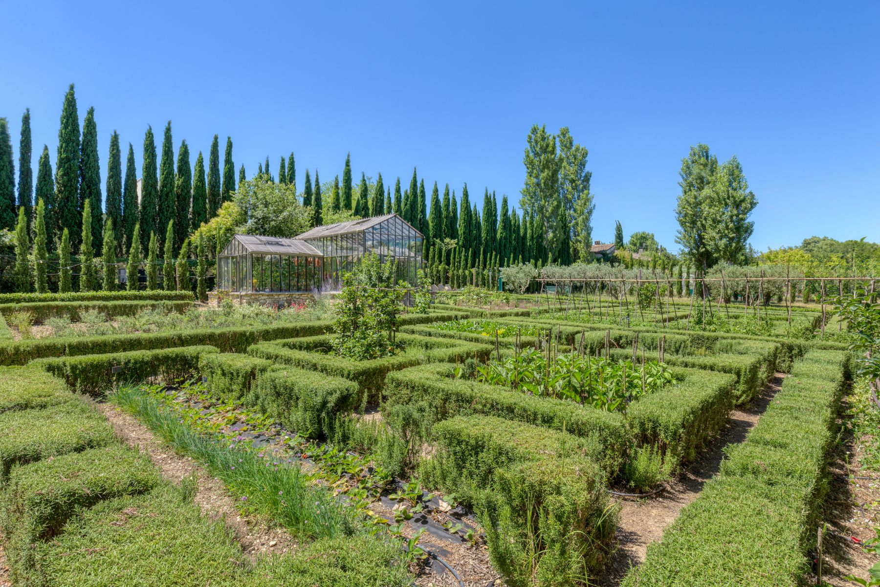 Maze Gardens at La Roulotte in Provence