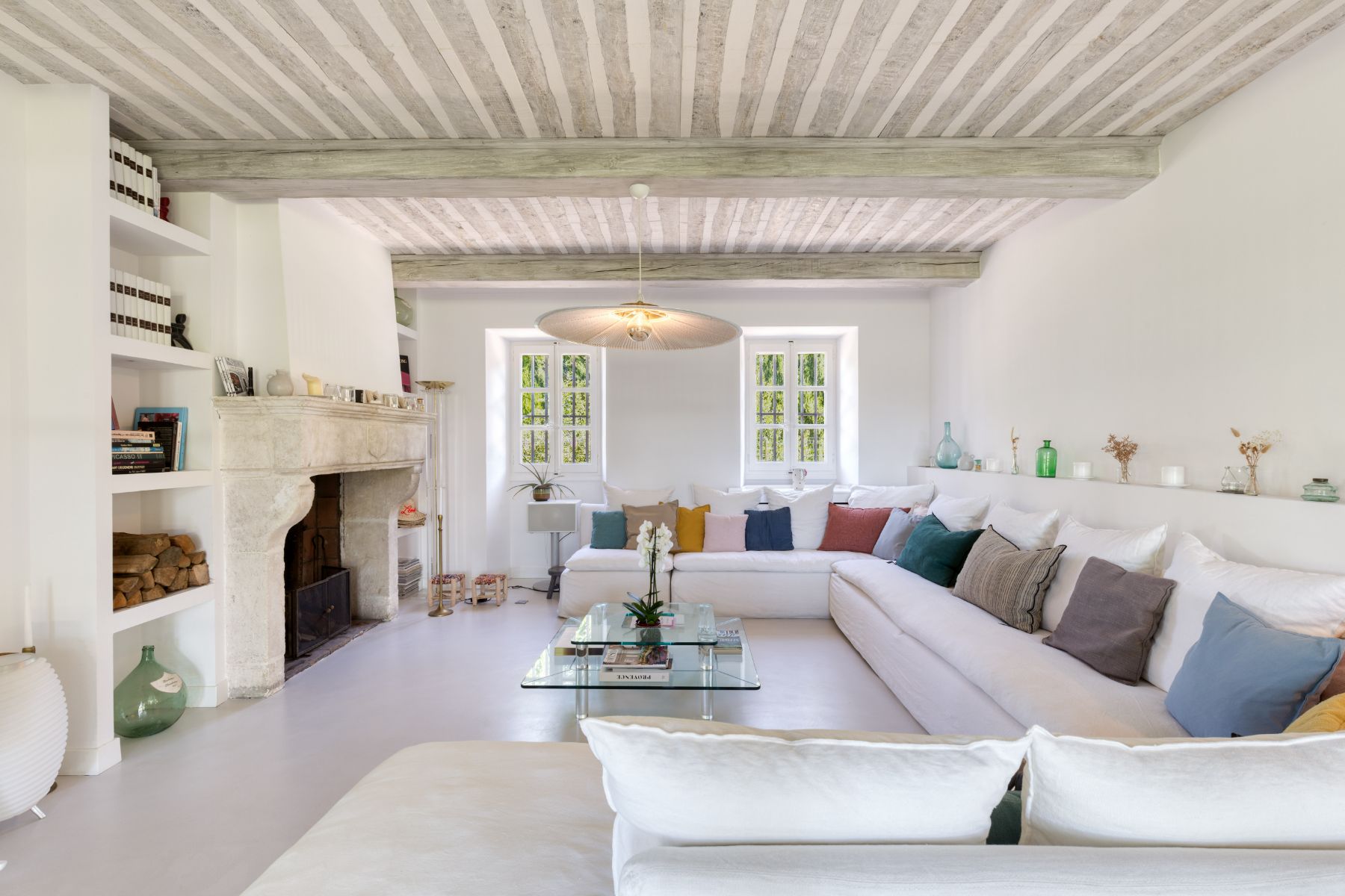 Sitting Room at La Roulotte in Provence