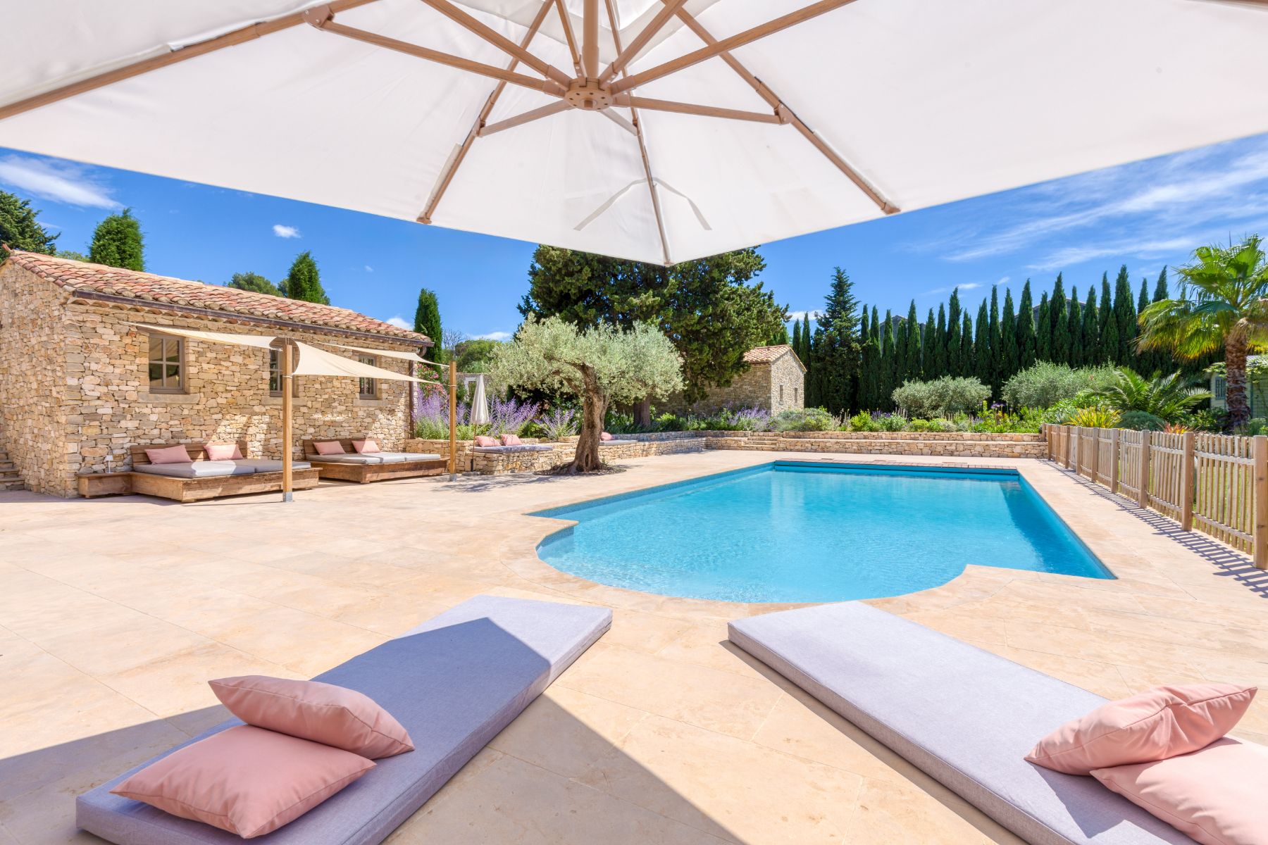 Swimming Pool at La Roulotte in Provence