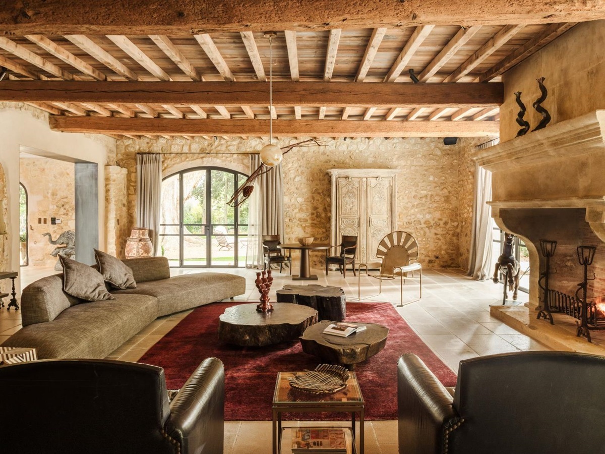 Living Room at La Bastide du Paradou in Provence