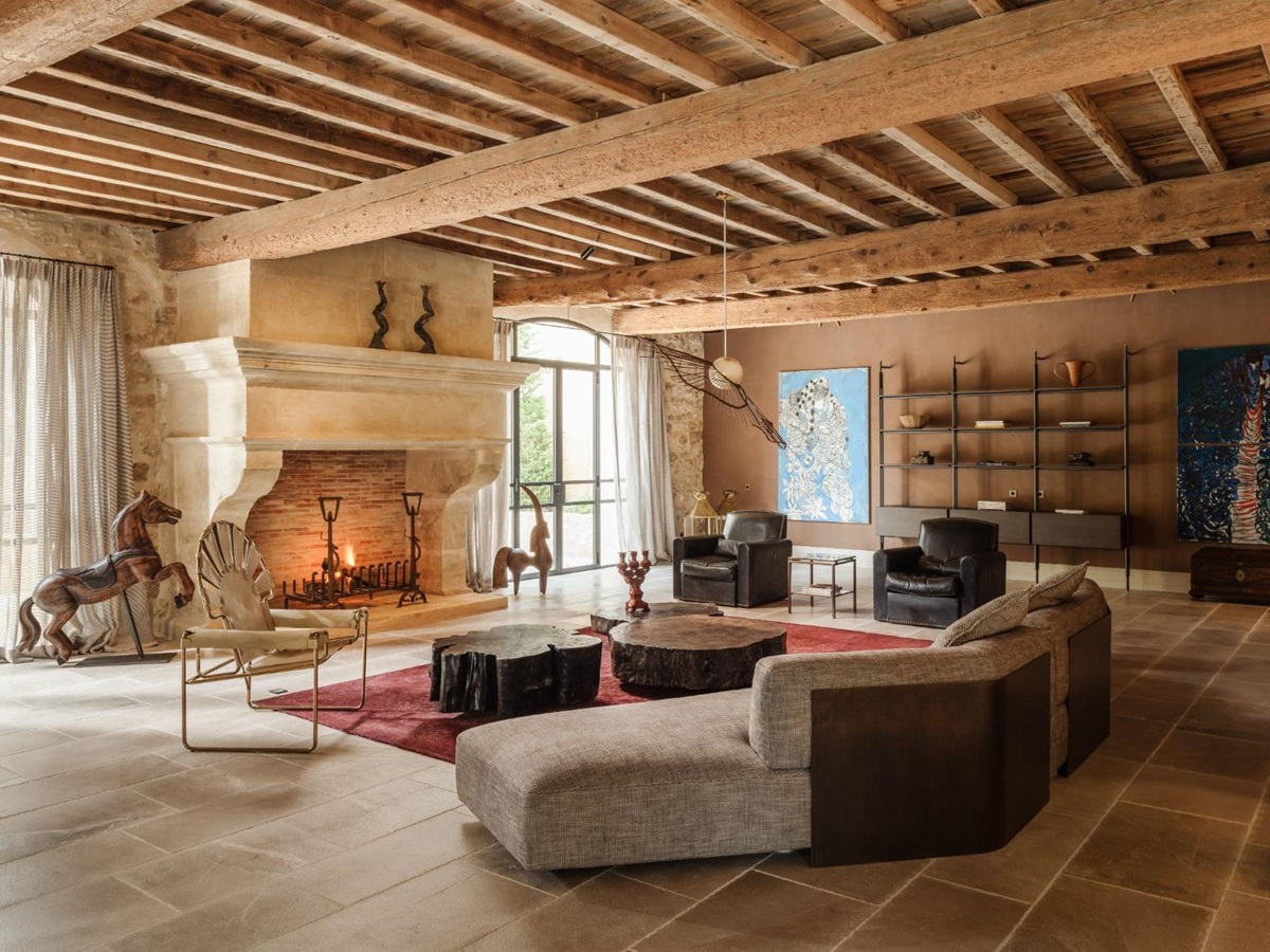 Living Room at La Bastide du Paradou in Provence