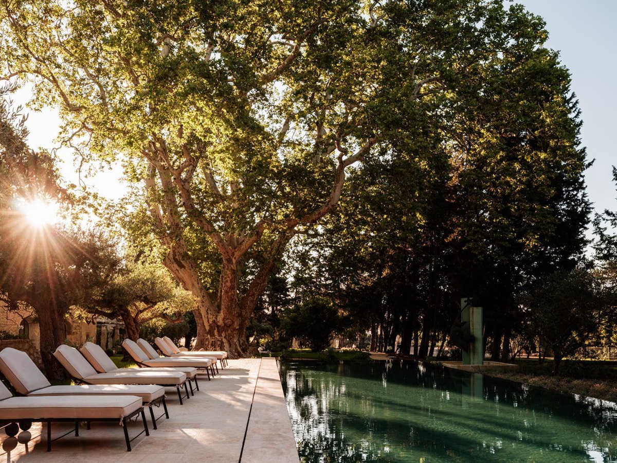 View from the Swimming Pool at La Bastide du Paradou in Provence