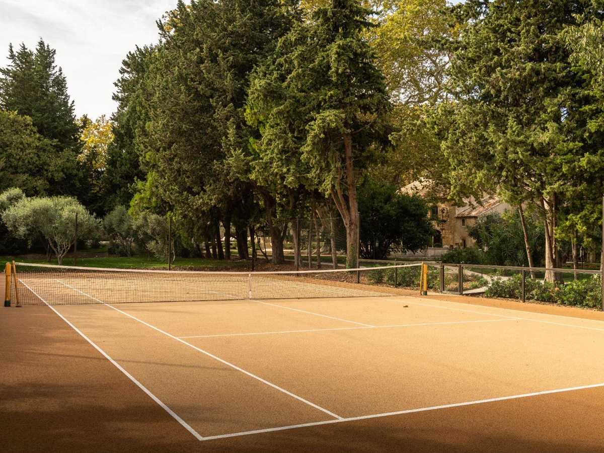 Tennis Court at La Bastide du Paradou in Provence