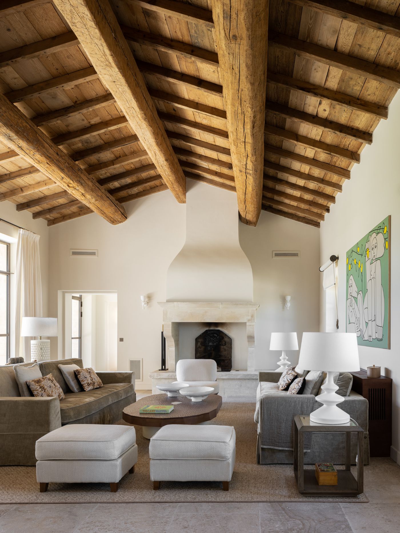 Lounge at Le Grand Mas D'Eygalieres.