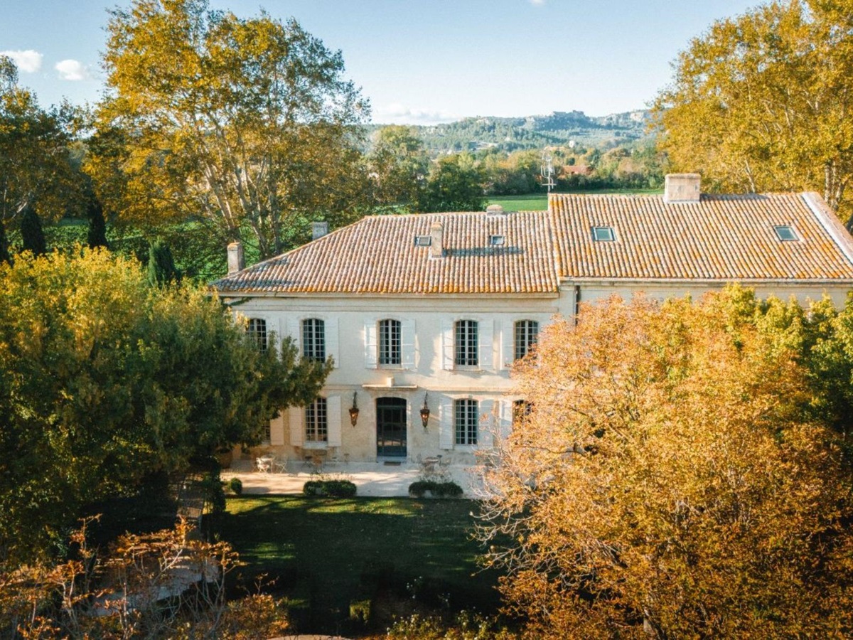 Aerial view of Le Mas de Liliana in Provence