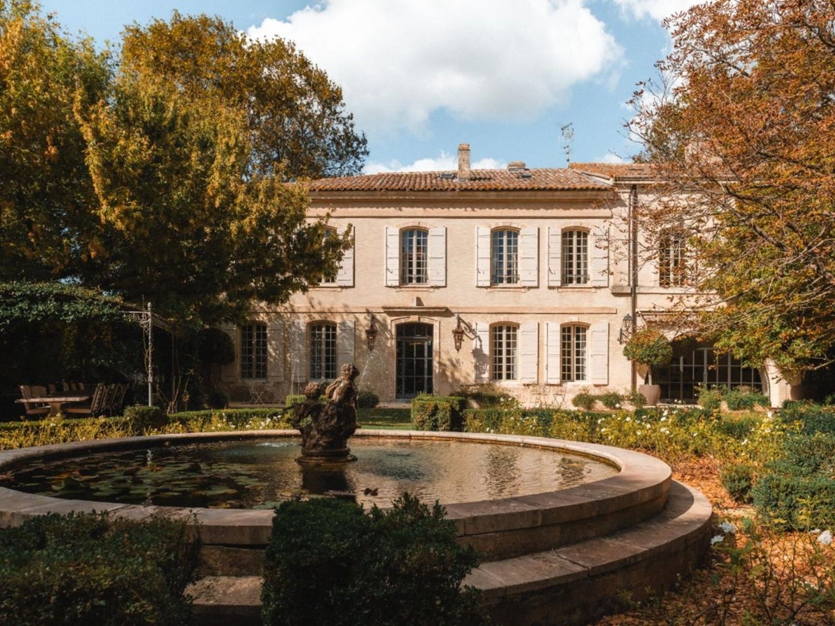 Fountain Exterior at Le Mas de Liliana in Provence