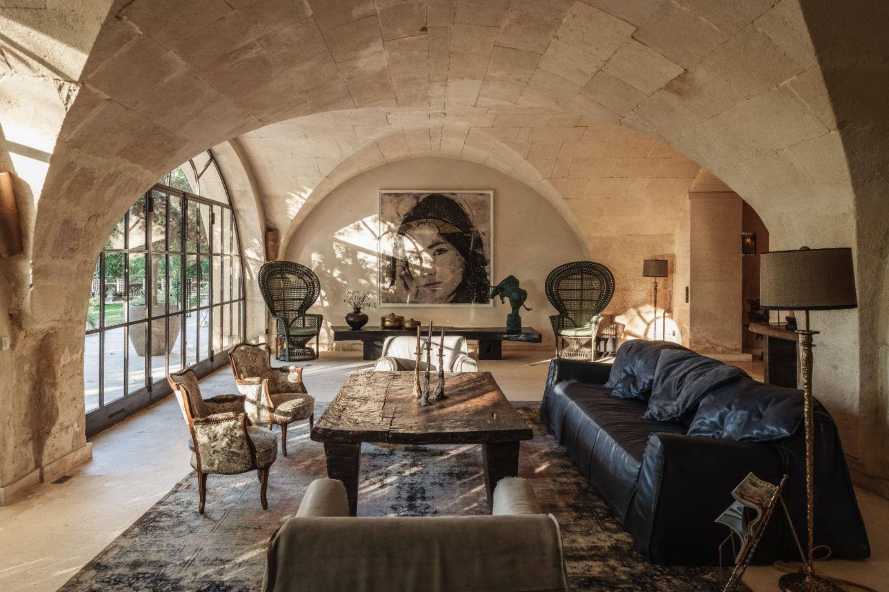 Lining Room at Le Mas de Liliana in Provence