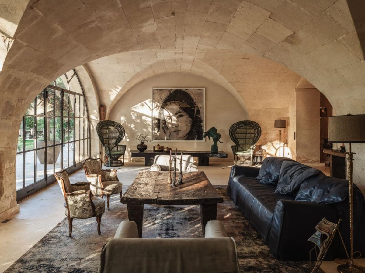 Lining Room at Le Mas de Liliana in Provence