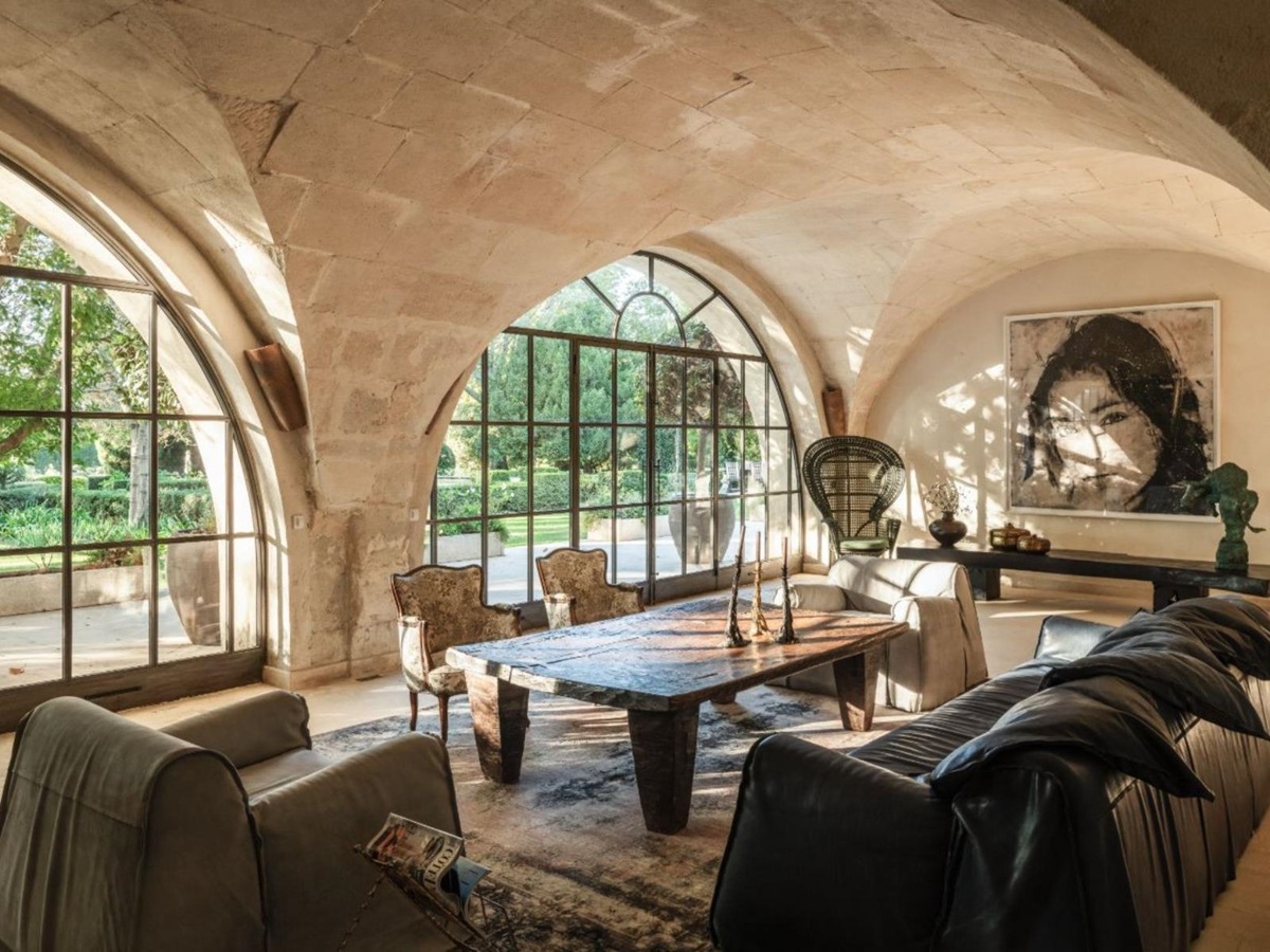 Living Room at Le Mas de Liliana in Provence