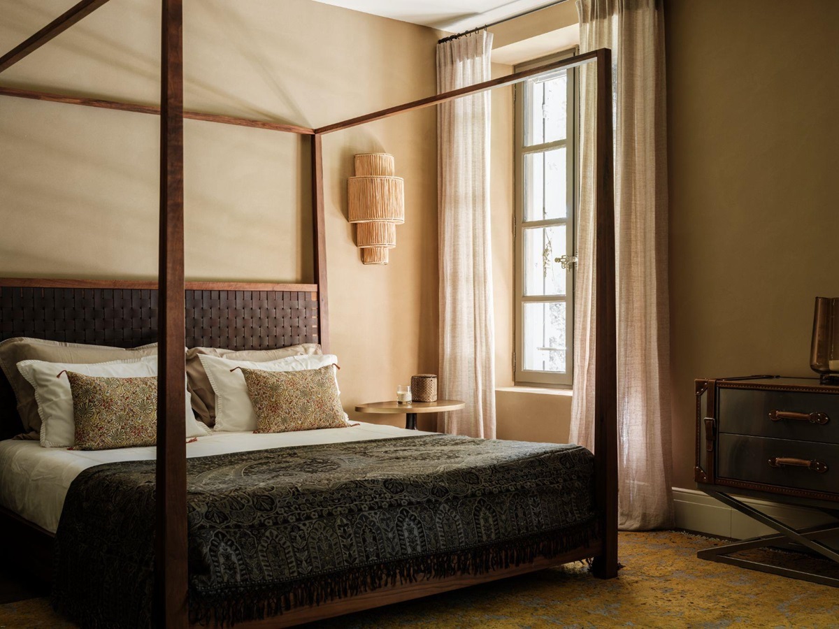 Bedroom One at Le Mas Santoline in Provence