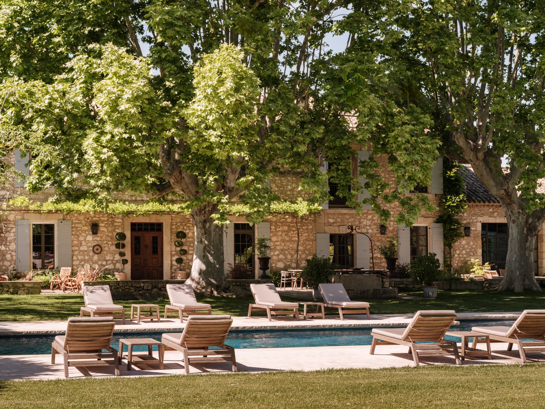 Close up Exterior of Le Mas Santoline in Provence
