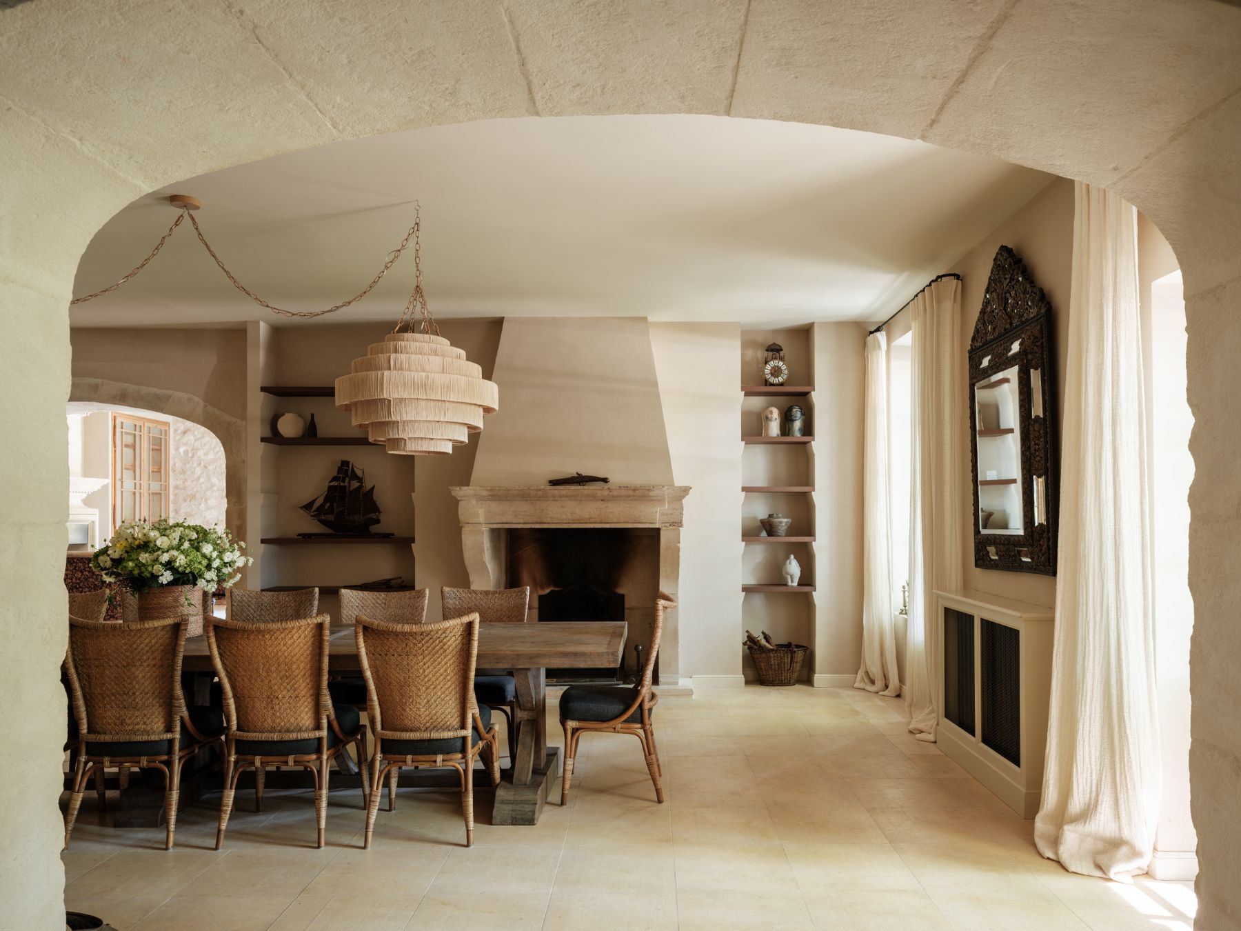 Dining Room at Le Mas Santoline in Provence