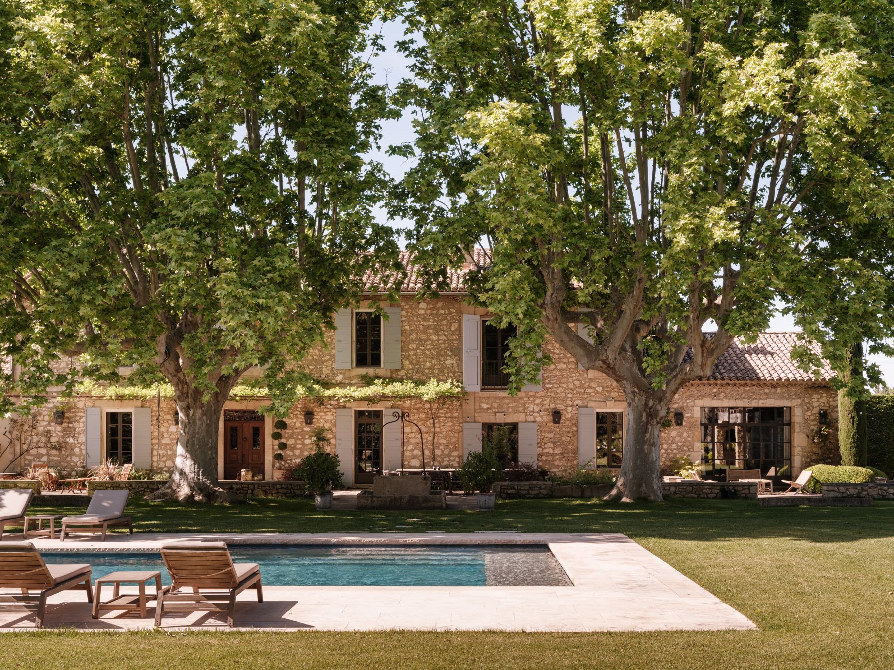 Exterior and Pool at Le Mas Santoline in Provence