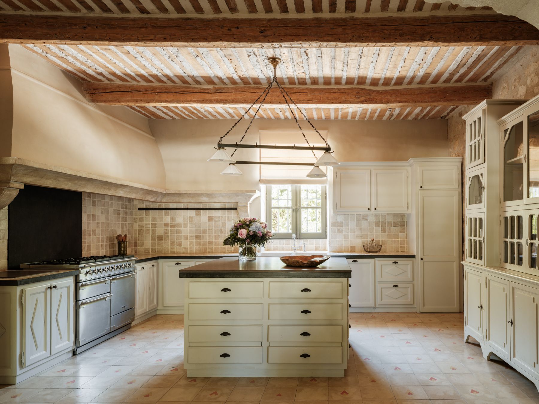Kitchen at Le Mas Santoline in Provence