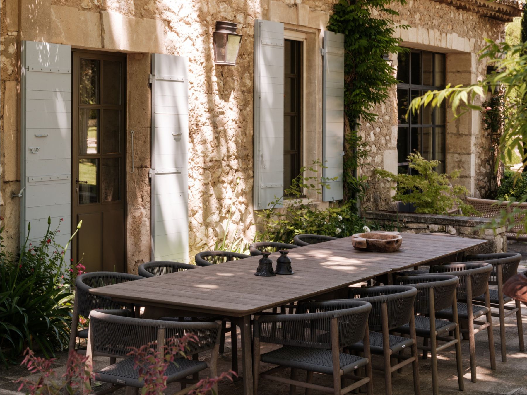 Outdoor Dining at Le Mas Santoline in Provence