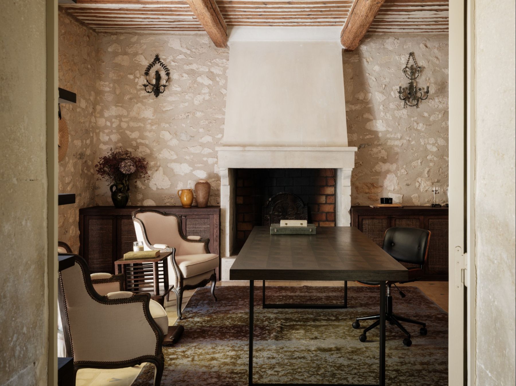 Sitting Room at Le Mas Santoline in Provence