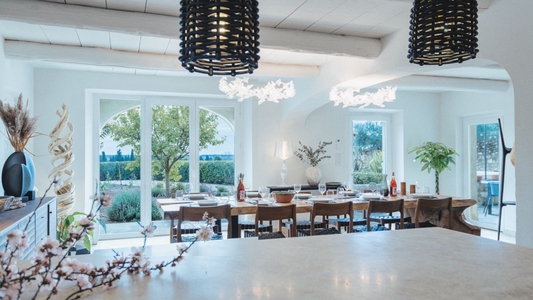Dining Room View at Mas Amara in Provence