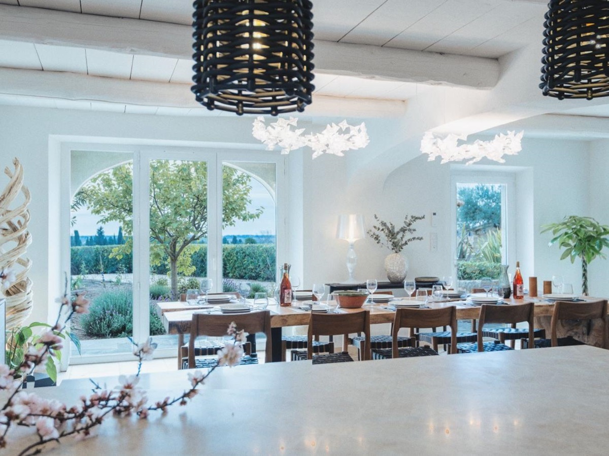 Dining Room View at Mas Amara in Provence
