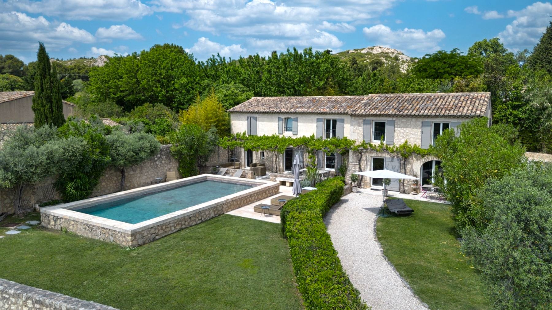 Full Exterior of Mas Amara in Provence