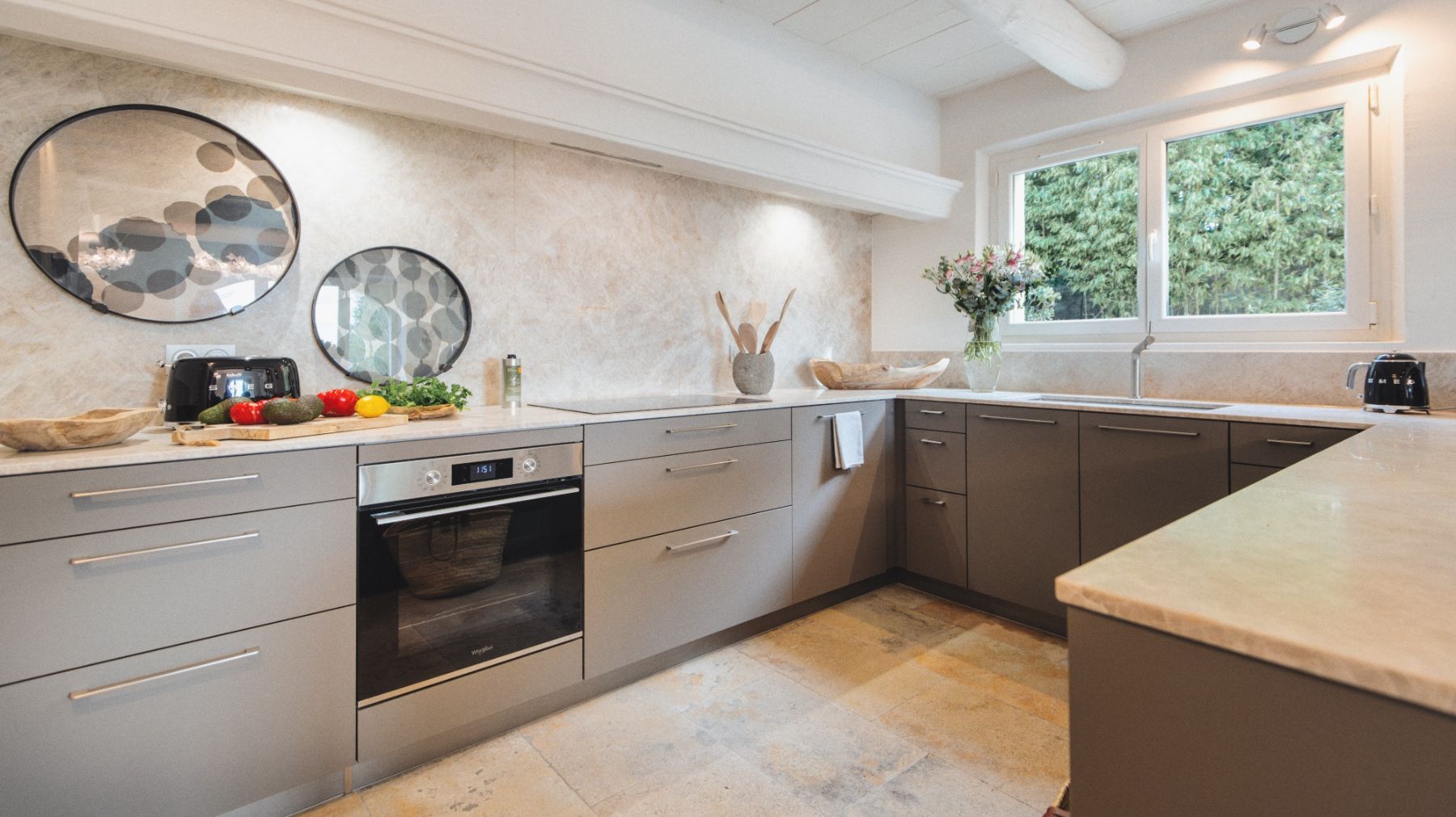 Kitchen at Mas Amara in Provence