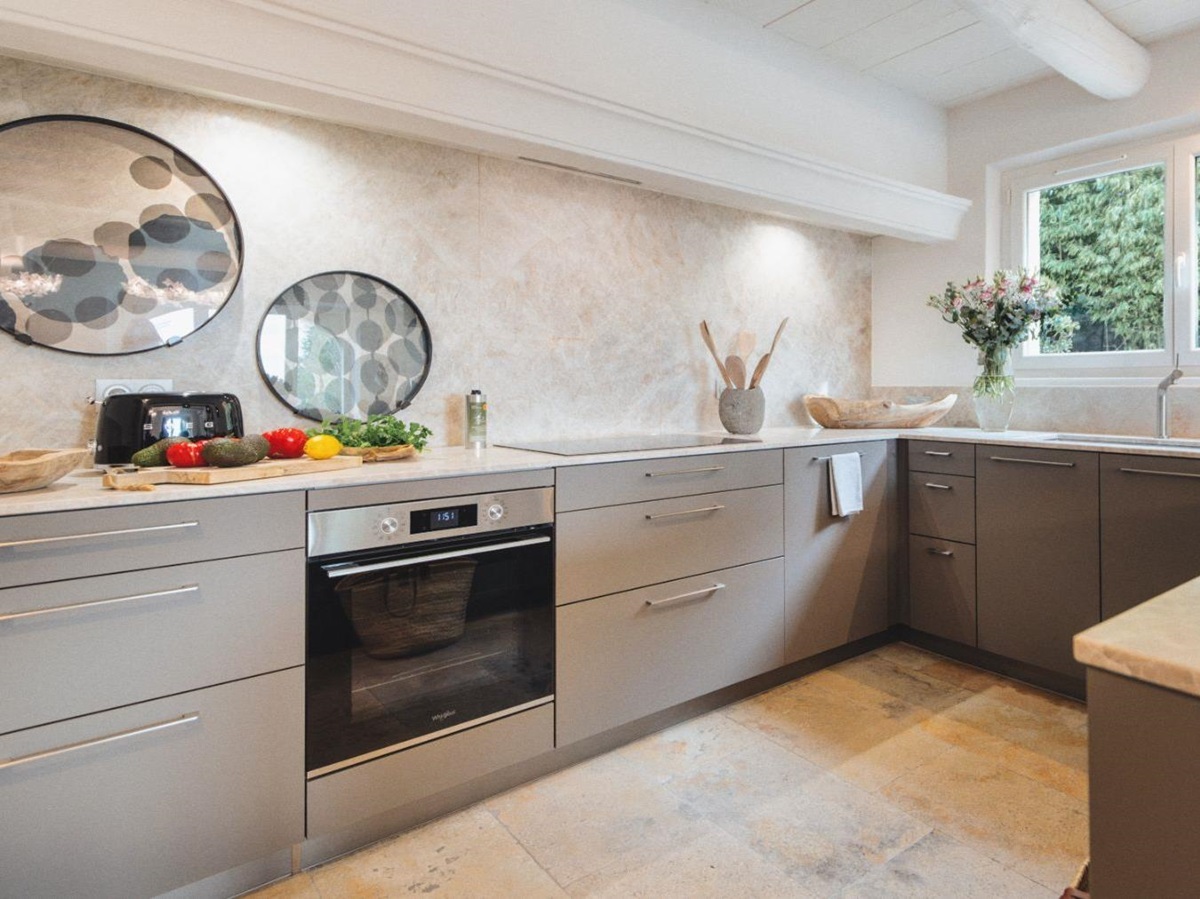 Kitchen at Mas Amara in Provence