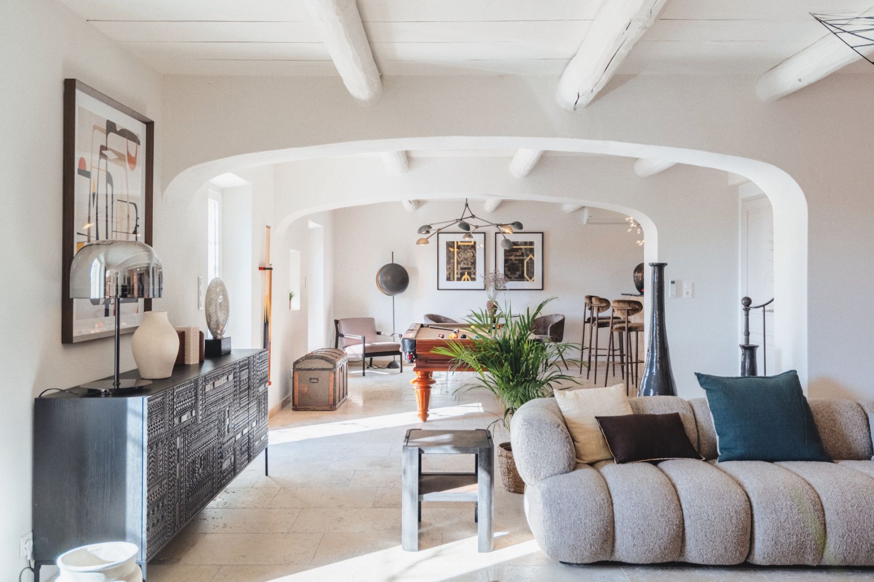 Living Room View at Mas Amara in Provence