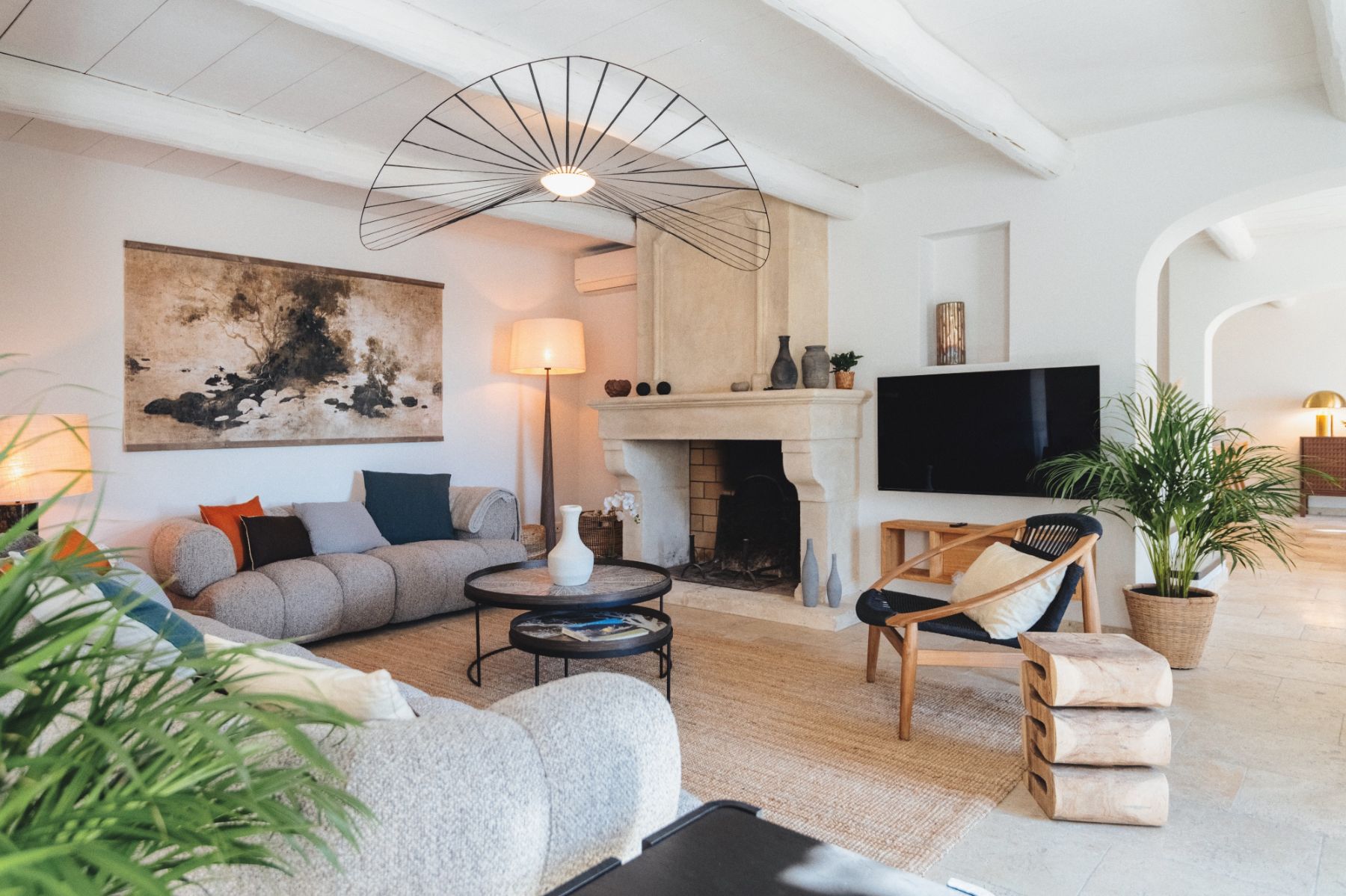 Living Room at Mas Amara in Provence