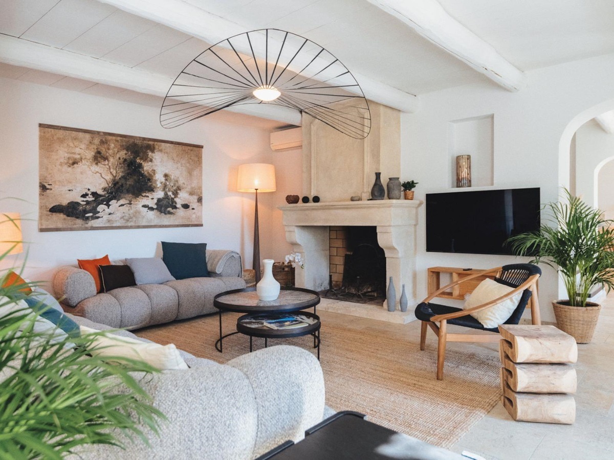Living Room at Mas Amara in Provence